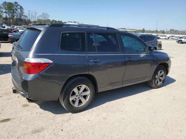 5TDZK3EH6AS019359 - 2010 TOYOTA HIGHLANDER GRAY photo 3