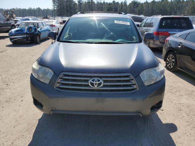 5TDZK3EH6AS019359 - 2010 TOYOTA HIGHLANDER GRAY photo 5