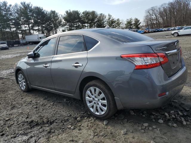 3N1AB7AP8FY240871 - 2015 NISSAN SENTRA S GRAY photo 2