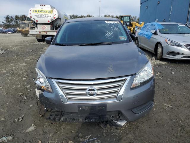 3N1AB7AP8FY240871 - 2015 NISSAN SENTRA S GRAY photo 5