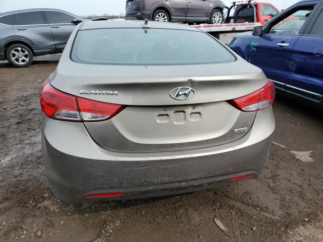 5NPDH4AE6DH413321 - 2013 HYUNDAI ELANTRA GLS TAN photo 6