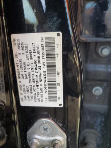 1HGCM56427A043446 - 2007 HONDA ACCORD LX BLACK photo 12