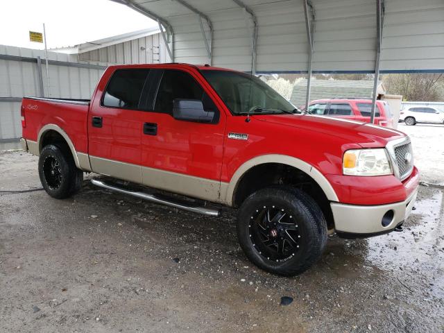 1FTPW14V68FB38627 - 2008 FORD F150 SUPERCREW RED photo 4