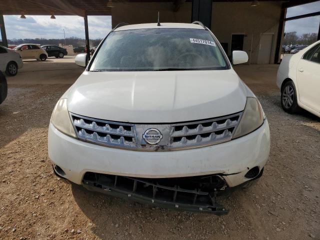 JN8AZ08W47W630814 - 2007 NISSAN MURANO SL WHITE photo 5