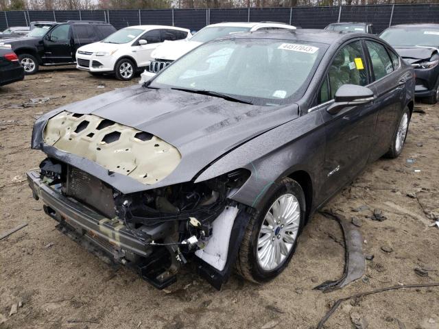 3FA6P0LU5FR289170 - 2015 FORD FUSION SE HYBRID GRAY photo 1