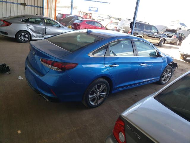 5NPE34AF9KH768797 - 2019 HYUNDAI SONATA LIMITED BLUE photo 3