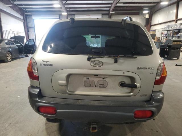 KM8SC73DX3U503633 - 2003 HYUNDAI SANTA FE GLS SILVER photo 6