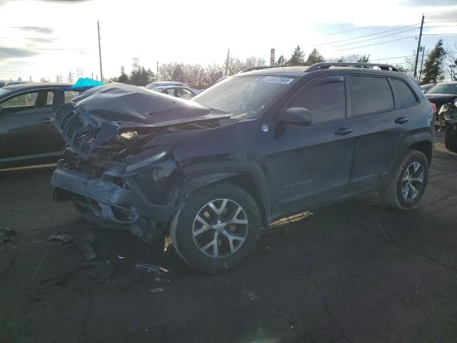 1C4PJMBS3EW237636 - 2014 JEEP CHEROKEE TRAILHAWK BLUE photo 1