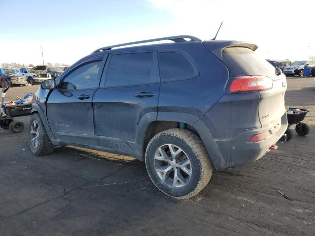 1C4PJMBS3EW237636 - 2014 JEEP CHEROKEE TRAILHAWK BLUE photo 2