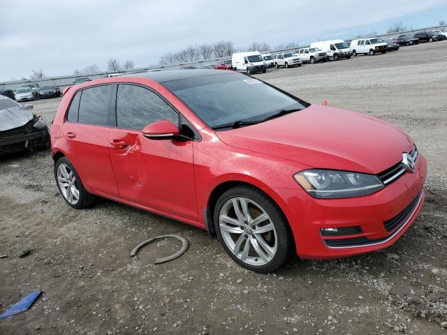 3VWRA7AU4FM088469 - 2015 VOLKSWAGEN GOLF TDI RED photo 4