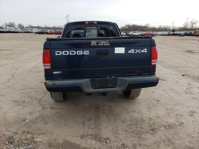 1B7HG38N02S536678 - 2002 DODGE DAKOTA QUAD SPORT BLUE photo 6