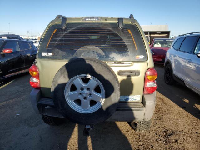 1J4GL48K84W209132 - 2004 JEEP LIBERTY SPORT GREEN photo 6