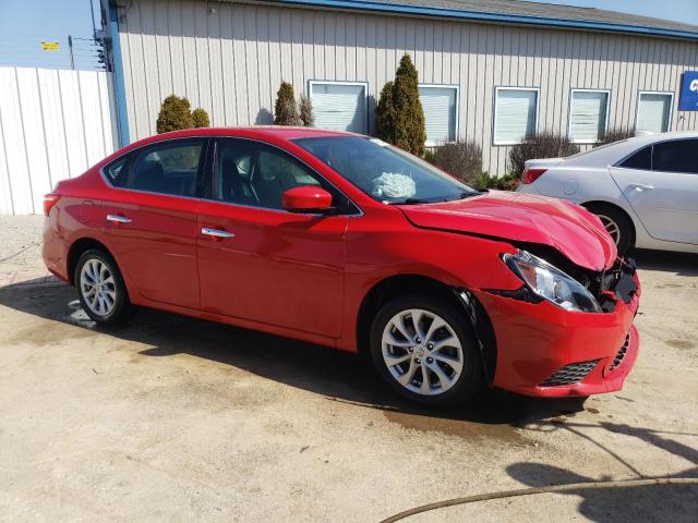 3N1AB7AP9JL621926 - 2018 NISSAN SENTRA S RED photo 4