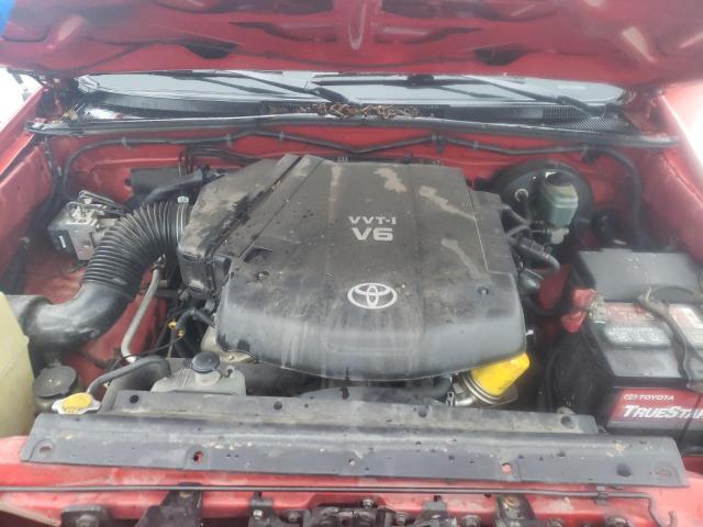 5TEJU62N96Z299145 - 2006 TOYOTA TACOMA DOUBLE CAB PRERUNNER RED photo 11