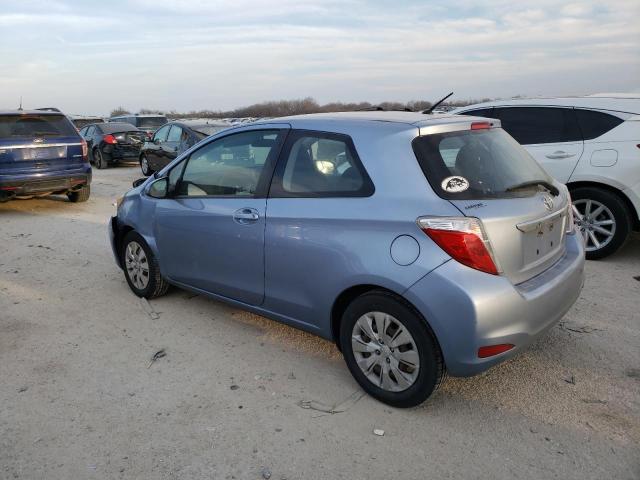 VNKJTUD33EA005998 - 2014 TOYOTA YARIS BLUE photo 2