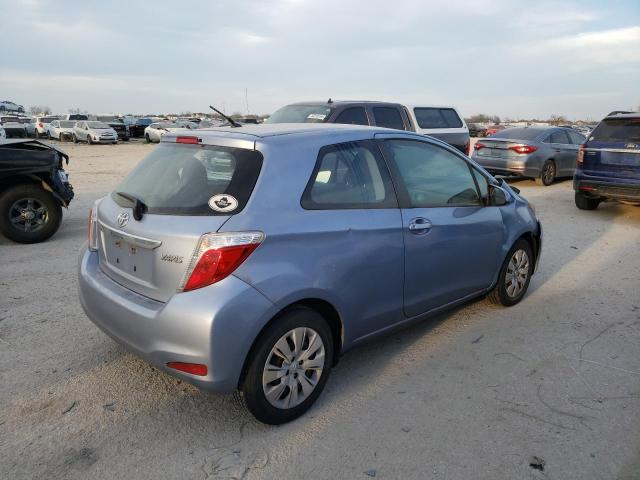 VNKJTUD33EA005998 - 2014 TOYOTA YARIS BLUE photo 3