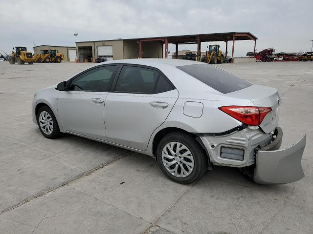 5YFBURHE9KP878004 - 2019 TOYOTA COROLLA L SILVER photo 2