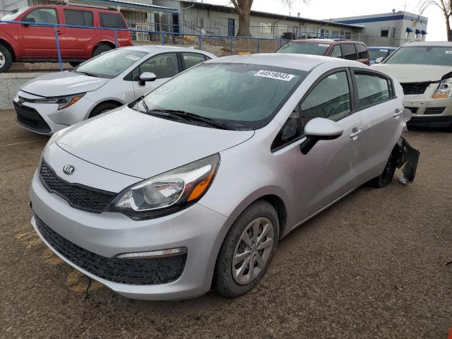 KNADM4A3XG6586474 - 2016 KIA RIO LX SILVER photo 1