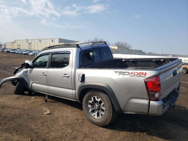 3TMCZ5ANXKM199696 - 2019 TOYOTA TACOMA DOUBLE CAB SILVER photo 2