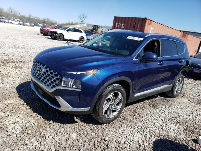 5NMS24AJ3NH378015 - 2021 HYUNDAI SANTA FE SEL Կապույտ լուսանկար 1