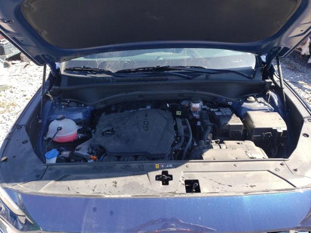 5NMS24AJ3NH378015 - 2021 HYUNDAI SANTA FE SEL Կապույտ լուսանկար 12