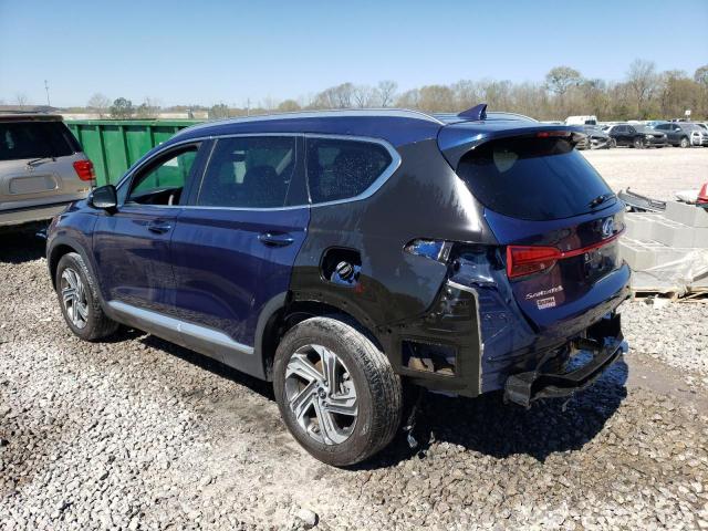 5NMS24AJ3NH378015 - 2021 HYUNDAI SANTA FE SEL Կապույտ լուսանկար 2