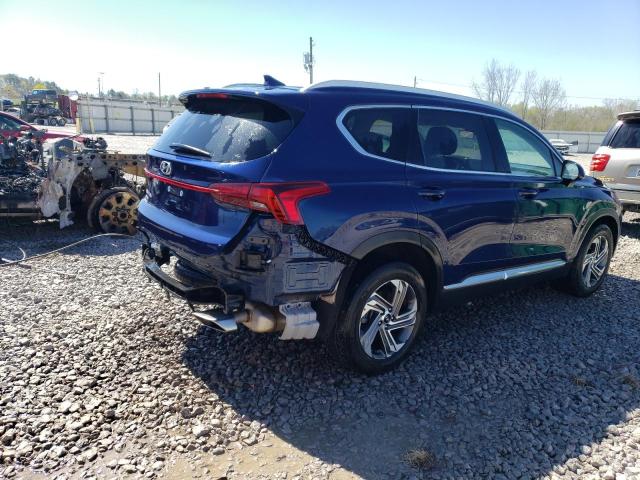 5NMS24AJ3NH378015 - 2021 HYUNDAI SANTA FE SEL BLUE photo 3