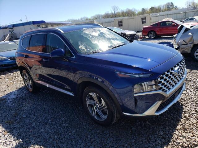 5NMS24AJ3NH378015 - 2021 HYUNDAI SANTA FE SEL Կապույտ լուսանկար 4