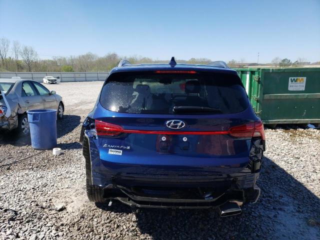 5NMS24AJ3NH378015 - 2021 HYUNDAI SANTA FE SEL Կապույտ լուսանկար 6