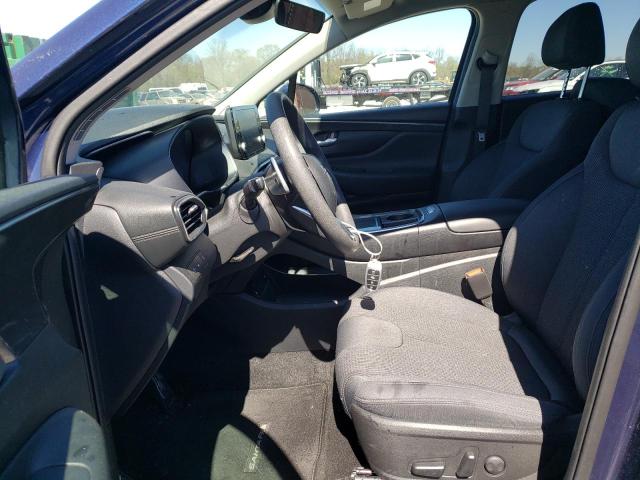 5NMS24AJ3NH378015 - 2021 HYUNDAI SANTA FE SEL Կապույտ լուսանկար 7