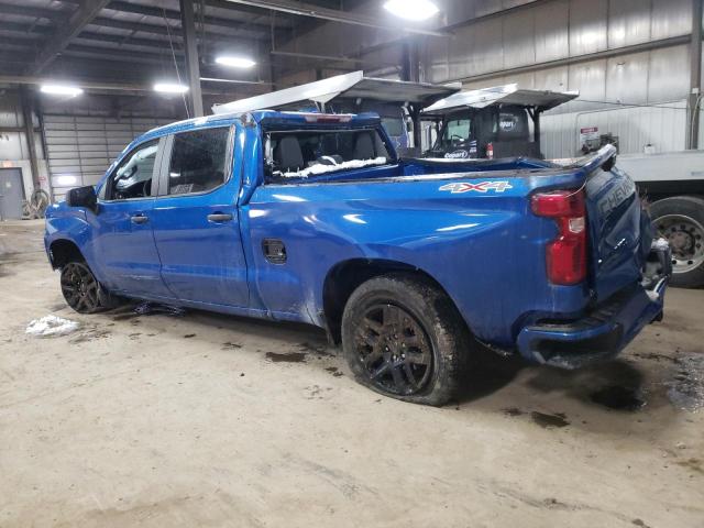 3GCPDBEK4NG534257 - 2022 CHEVROLET SILVERADO K1500 CUSTOM BLUE photo 2