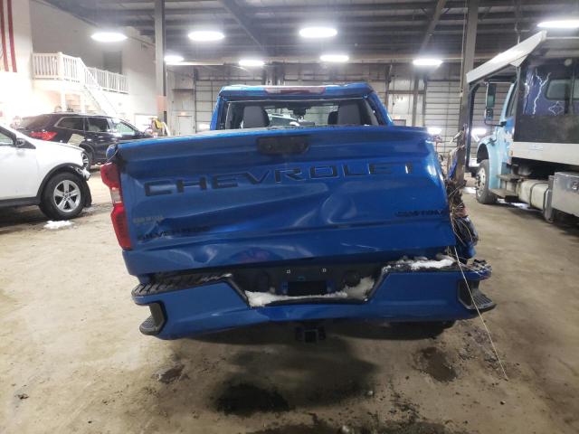 3GCPDBEK4NG534257 - 2022 CHEVROLET SILVERADO K1500 CUSTOM BLUE photo 6