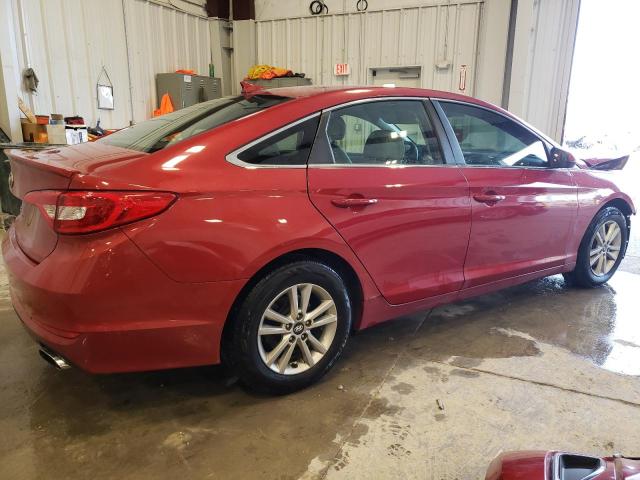 5NPE24AF6HH566916 - 2017 HYUNDAI SONATA SE RED photo 3