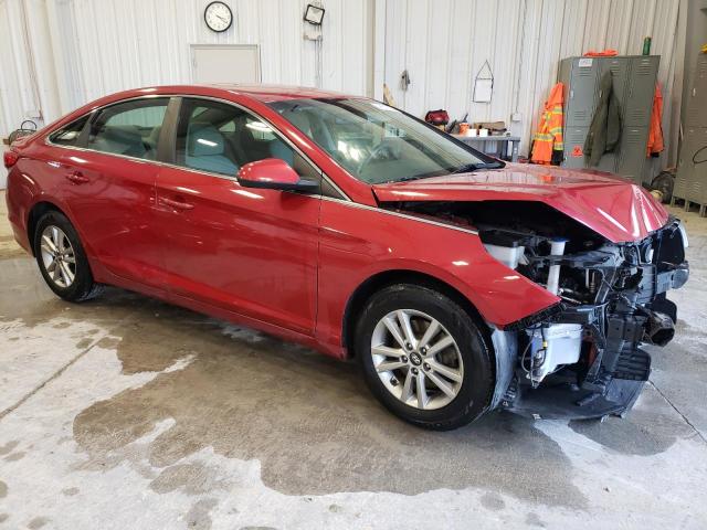 5NPE24AF6HH566916 - 2017 HYUNDAI SONATA SE RED photo 4