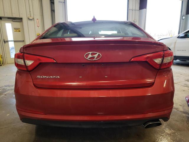 5NPE24AF6HH566916 - 2017 HYUNDAI SONATA SE RED photo 6