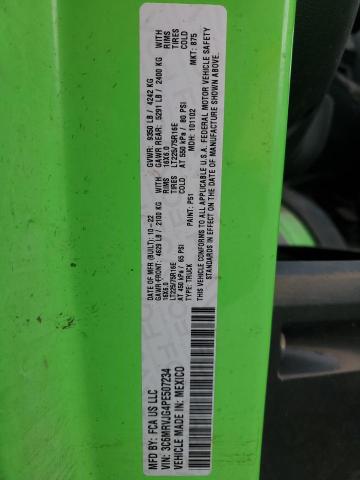 3C6MRVJG4PE507234 - 2023 RAM PROMASTER 3500 HIGH მწვანე ფოტო 13