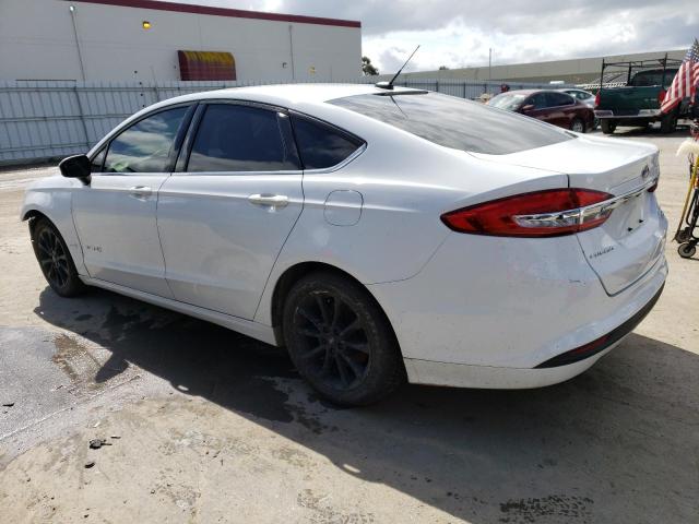 3FA6P0LU7HR217955 - 2017 FORD FUSION SE HYBRID WHITE photo 2