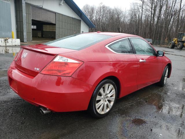 1HGCS2B80AA000759 - 2010 HONDA ACCORD EXL RED photo 3