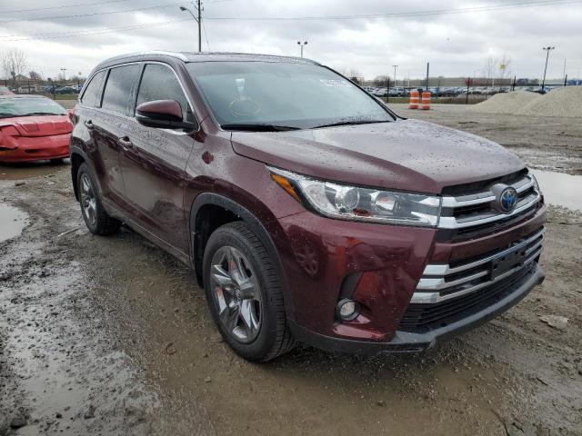 5TDDZRFH4KS968627 - 2019 TOYOTA HIGHLANDER LIMITED BURGUNDY photo 4