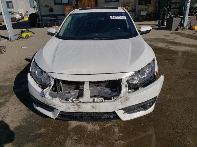 JHMFC1F77JX008776 - 2018 HONDA CIVIC EXL WHITE photo 5