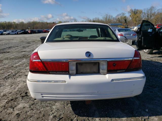 2MEFM75WX2X621642 - 2002 MERCURY GRAND MARQ LS WHITE photo 6