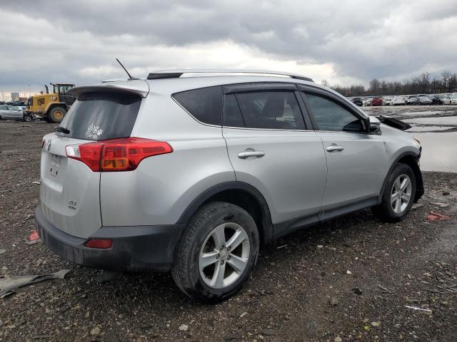 JTMRFREV3ED085527 - 2014 TOYOTA RAV4 XLE SILVER photo 3