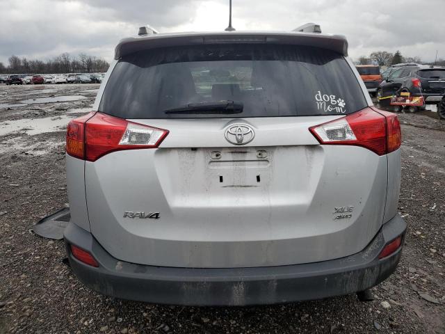 JTMRFREV3ED085527 - 2014 TOYOTA RAV4 XLE SILVER photo 6