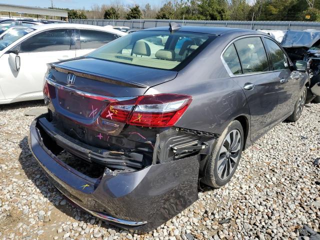 JHMCR6F54HC001475 - 2017 HONDA ACCORD HYBRID EXL CHARCOAL photo 3