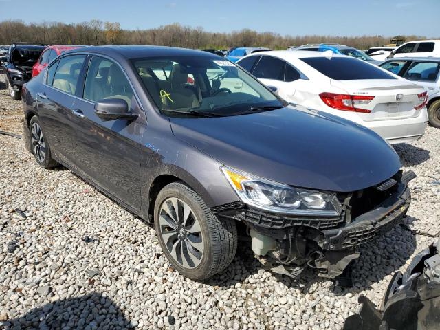 JHMCR6F54HC001475 - 2017 HONDA ACCORD HYBRID EXL CHARCOAL photo 4