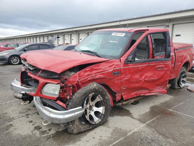 1FTRW08L51KB95569 - 2001 FORD F150 SUPERCREW RED photo 1