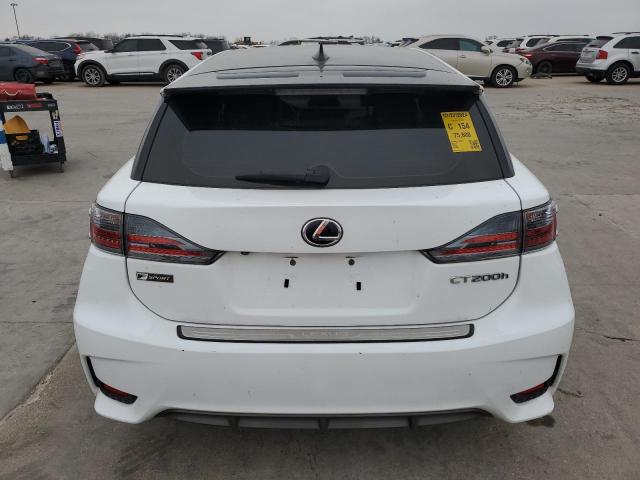 JTHKD5BH9H2292002 - 2017 LEXUS CT 200 WHITE photo 6