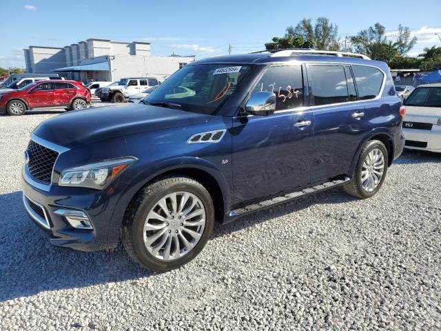 JN8AZ2NF1H9646534 - 2017 INFINITI QX80 BASE BLUE photo 1