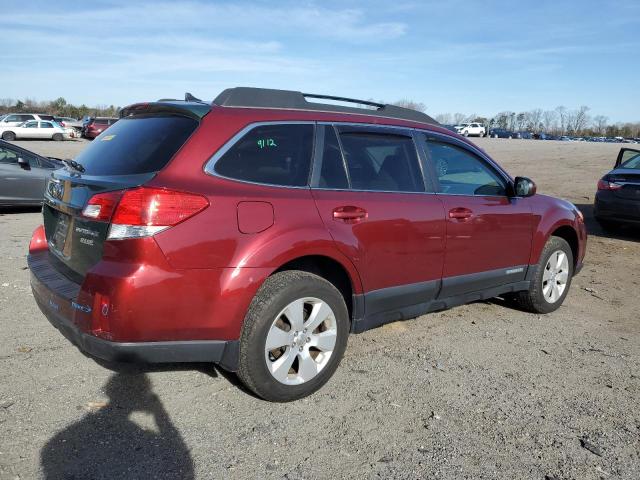 4S4BRBJC0B3370753 - 2011 SUBARU OUTBACK 2.5I LIMITED RED photo 3