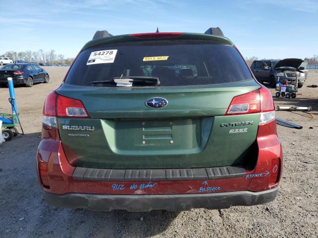 4S4BRBJC0B3370753 - 2011 SUBARU OUTBACK 2.5I LIMITED RED photo 6